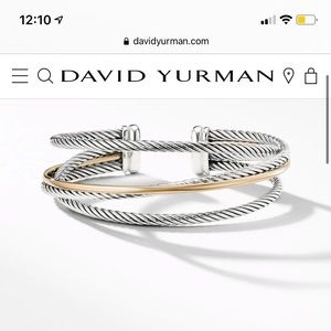 David Yurman three row cuff